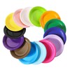 Colorful Round Disposable Paper Plates - 50Pcs Rainbow Party Dinner