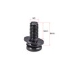 sourcing map M3 x 8mm Carbon Steel Phillips Pan Head