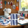 2 Set 14Pcs Dark Blue Top Cotton Craft Fabric Bundle