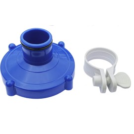 Algenschnapper Adapter for Pool Hose to Filter System for Quick-Up Pools from Intex and Bestway (Diameter 80 mm to Diameter 32 mm) with Hose Clamp