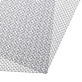 SATINIOR 2 Packs Stainless Steel Woven Wire Mesh Rodent Proof Screen Mesh for Cage Cabinets Window Screen Door, 11.8 x 11.8 Inch(20 Mesh)