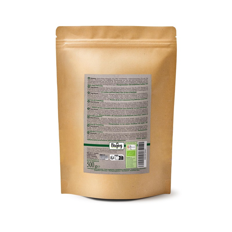 Biojoy Organic Pea Protein Powder (500 g), Neutral, No Additives