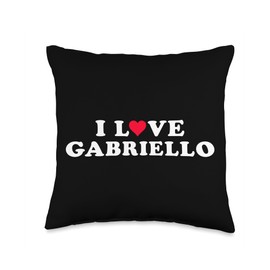 I Love Gabriello Matching Girlfriend & Boyfriend Gabriello Throw Pillow