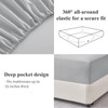 Aisbo Super King Fitted Sheet Grey - Extra Deep Pocket