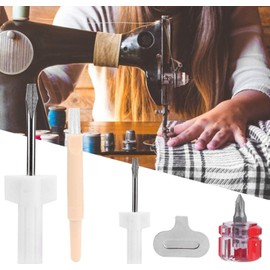 Sewing Machine Repair Kit, 5Pcs Sewing Machine Screwdriver Thread Removal Tool Include Screwdriver,Thread Removal,Slot Screwdriver and Cleaning Brush