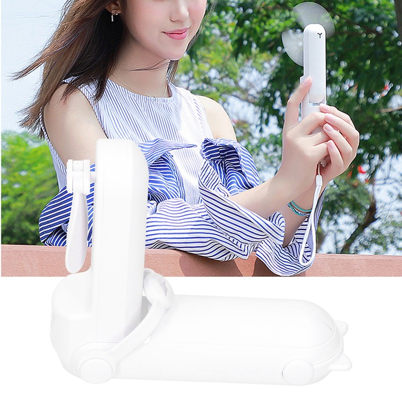 3 in 1 Electric Fan Mini Folding Rechargeable Fan with