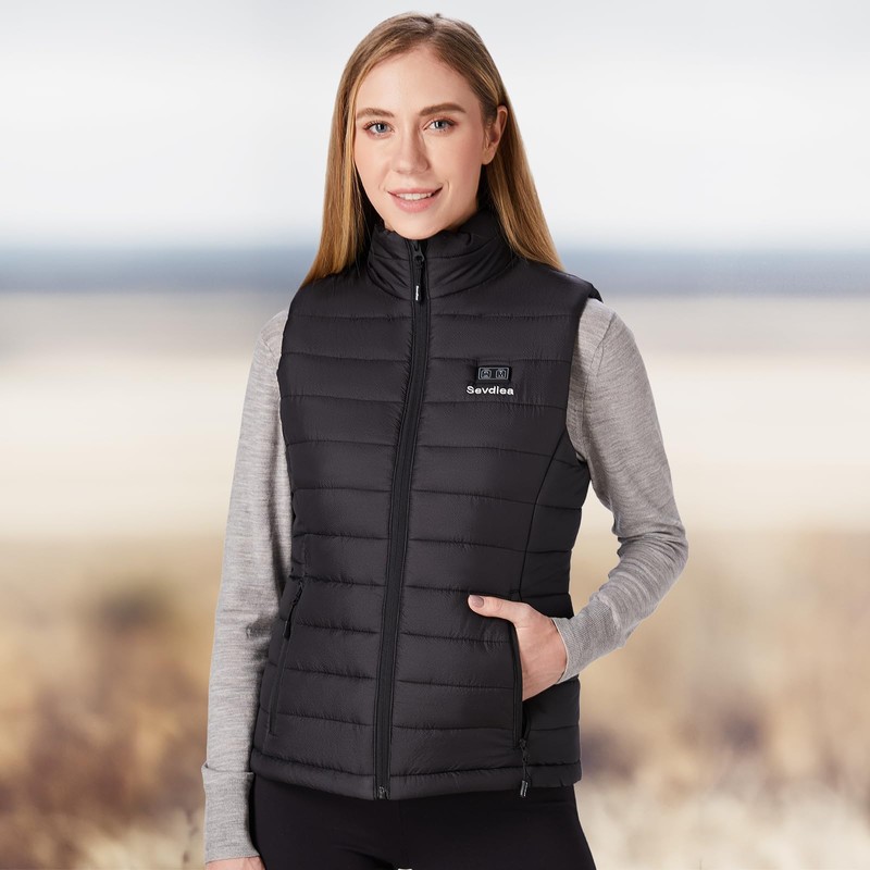 Sevdiea Heated Vest for Women with 16000mAh 7.4V Battery Pack