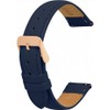 Toff London Ladies Navy Leather Watch Strap, Quick Release with