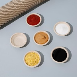 AUTSEEYS Paper Gecko Feeding Cups, Paper Bowls Reptiles Food and Water Feeder Ledge Cups for Lizars,Bearded Dragon,Snake,Crabs, 100Pack 1 OZ