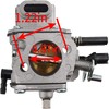 Jinerdony Carburetor Carb for Stihl 064 065 066 MS650 MS660