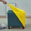 Daunkang Square Ottoman Cover Jacquard Slipcover Storage Ottoman Protector Cover