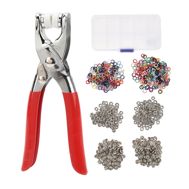200 Sets Metal Snaps Buttons with Fastener Plier Snaps Buttons