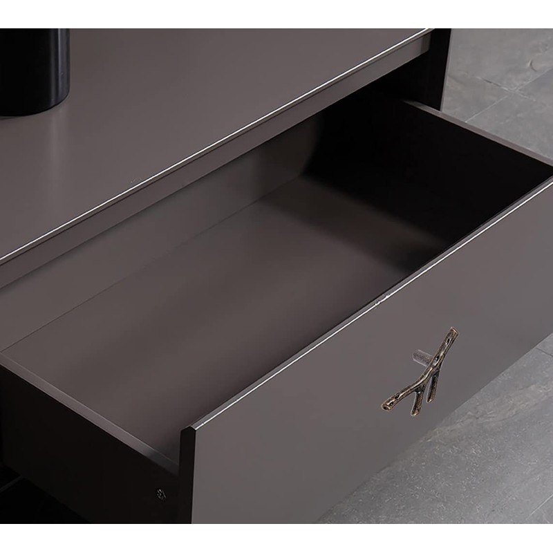 ESreake 4 Pack Branch Knobs Vintage Tree Twig Drawer Cabinet