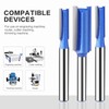 4Pcs 6mm Shank High-quality Milling Cutter Flush Trim With Bearing