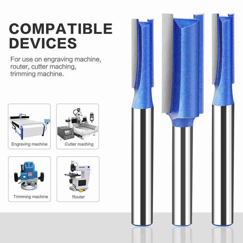 4Pcs 6mm Shank High-quality Milling Cutter Flush Trim With Bearing