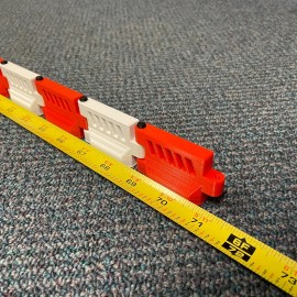 Make It RC 6ft.  1/24-1/25 Scale Plastic Crash Barriers for RC Racing/Driftin