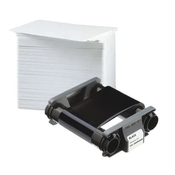 Evolis CBGR0500K Black Monochrome Ribbon - 500 Prints for Badgy100