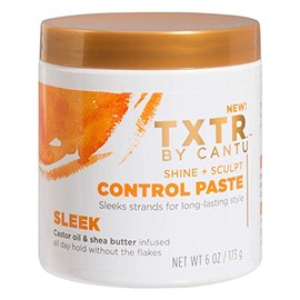 Cantu Control Paste from TXTR Pack of 2 6 oz Jars - Perfect for Updos and Ponytails - All Day Hold Without the Flakes