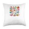 Mochi Globetrotter Throw Pillow