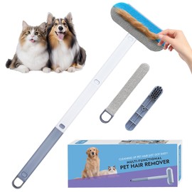 Pet Hair Remover Brush for Furniture: Extra Long 23.2 Inch Reusable Lint Roller for Dog & Cat Hair, Effective on Couch, Carpet, Bedding, and Clothes, Gentle & Washable Design