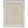 Sixtrees Abbey White 2-103-68 Polished Silver photo frame with lacquered