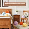 VBGYA Knot Ball Pillow, Round Decorative Throw Pillows Cushion, 11