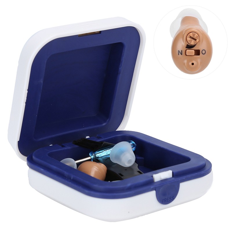 D‑8000 Wireless Rechargeable Hearing Aid Mini Sound Amplifier Volume Adjustable