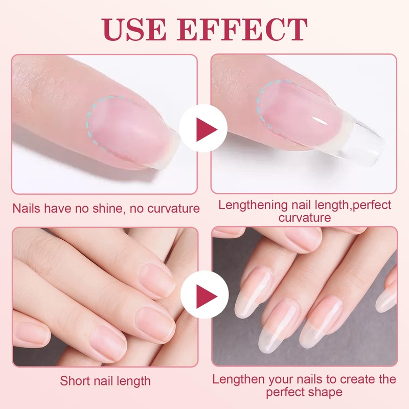 Landrain Pack of 2 15 ml UV Nail Gel for