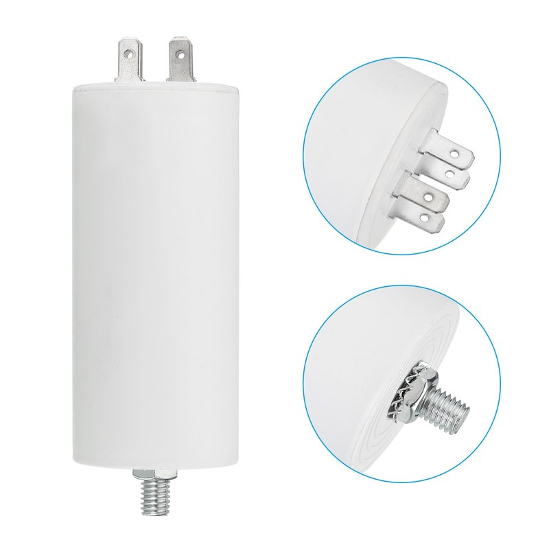 PATIKIL 35uf CBB60 Run Capacitor,AC 250V 4 Pins 50/60Hz Cylinder