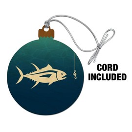 GRAPHICS & MORE Tuna Fish Fishing Fisherman Wood Christmas Tree Holiday Ornament