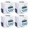 HYDROFARM 7 Day Dual Outlet Indoor Digital Programmable Scheduled Timer