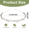 WUSJCOF Girls and Bride Communion Headband - Silver Flower Hair