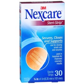 Nexcare Steri-Strip Wound Closures 1/4 In x 4 In 30 EA