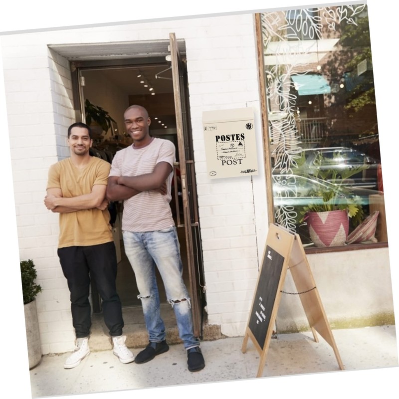 Levemolo Vintage Mailbox Wall Mount Retro Letter Box Lock Suggestion