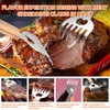 Stainless Steel Meat Shredder Claws with Long Wooden Handles for