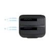 TooQ TQDS-802BW Docking Station Connection Base with Double SATA Bay