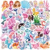 50Pcs Mermaid Sticker, Cute Marine Organism Stickers(Mermaid)