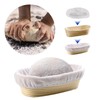 6pcs White Linen Liner Cloth Cover Fit 8" 9" 10"