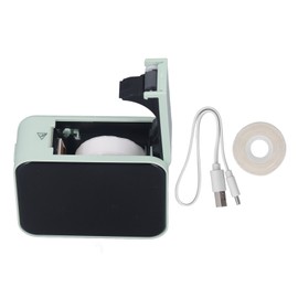 Bluetooth Thermal Label Printer APP Editable Rechargeable Mini Label Maker with 1 Roll Waterproof Paper Green