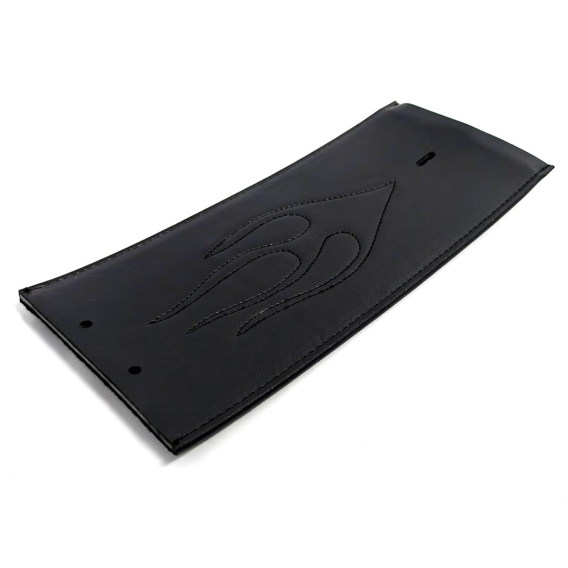 Cyreedom Motorcycle PU Leather Gas Tank Panel Bib with Flame