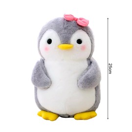 Wishstar Cuddly Toy Penguin Plush Toy for Girls, Soft Toy Cuddly Toy for Cuddling & Playing, Squishmallow Penguin Gift, Pudgy Penguins Plush for Girls (Penguin with Bow, 25 cm)