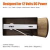 Facon 12V LED RV Wall Sconce with Round Fabric Shape