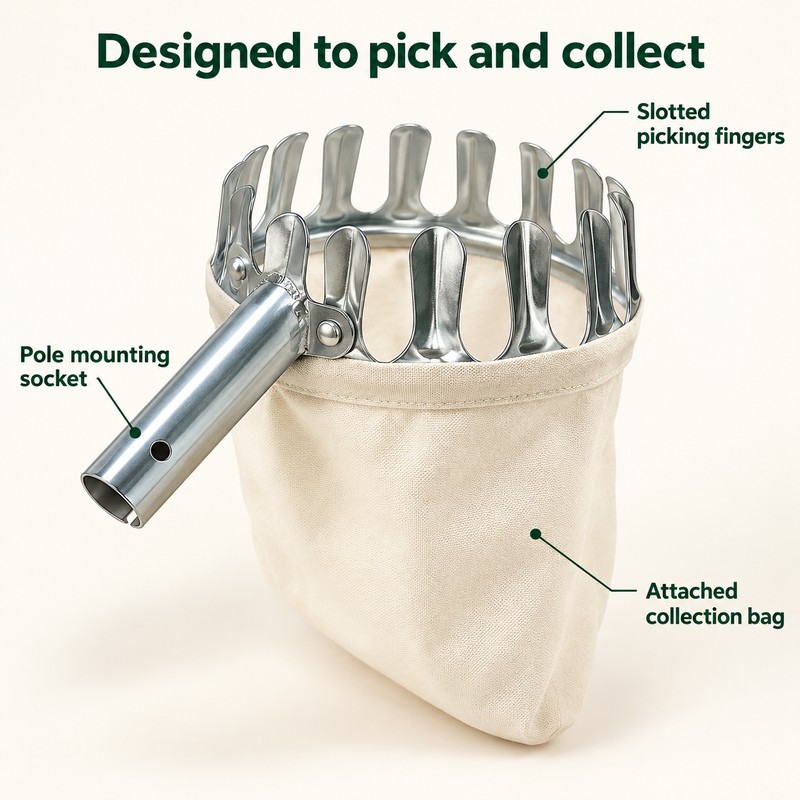 Fruit Picker Tool for Harvesting Tree Fruit – 14cm Fruit