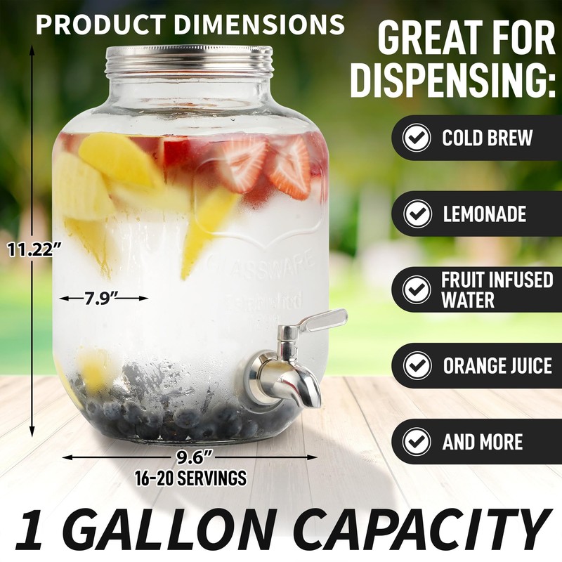 Zulay Kitchen 1 Gallon Cold Brew Coffee Maker – Thick