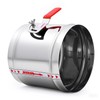 ZOWZEA 8" HVAC Duct Manual Volume Backdraft Damper, Stainless Steel