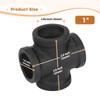 1" Black Pipe Fittings 4-Way Cross Fitting - Home Expert