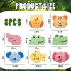 8 Pieces Baby Bath Sponges, Animal Sponge Cloths, Cute Cartoon