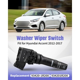 Washer Wiper Switch Fit for Hyundai Accent 2012 2013 2014 2015 2016 2017, Replacement 93420-1R200 934201R200