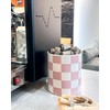 Swkien Utensil Holder，7.2 Inch Checkered Utensil Holder, Ceramic Cooking Utensil