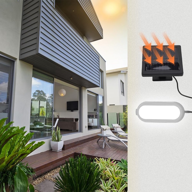 Joyzan Solar Wall Pendant Light, Mounted Outdoor Powered LED Shed